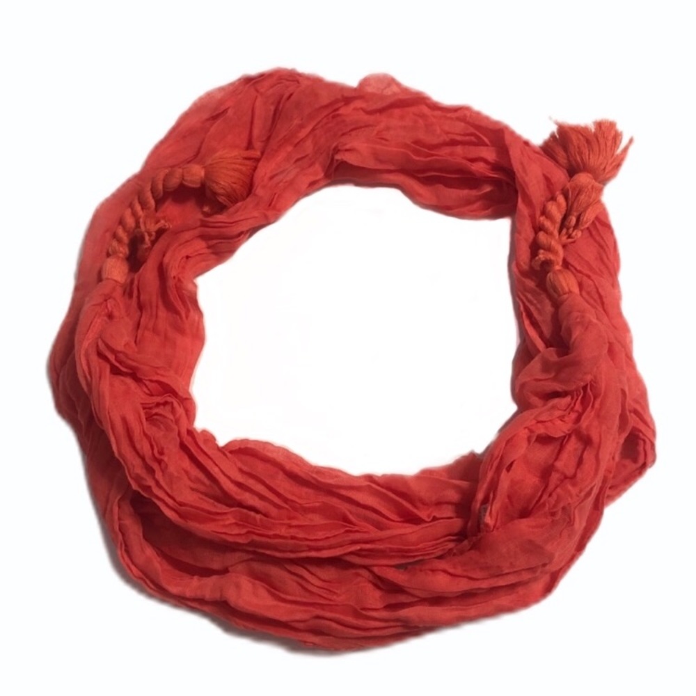 Peach Colored Ladies Straight Scarf